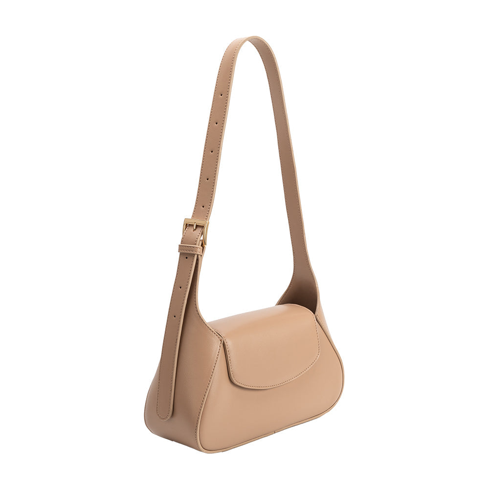 Petit Sac Porté Épaule Épuré Nude Mélanie vue du produit 2