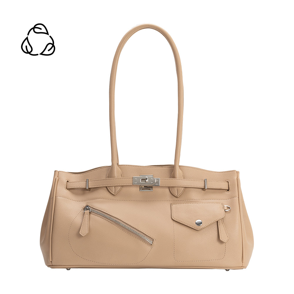 Grand Sac Épaule Ouvert Poches Extérieures Nude Inès vue du produit 1