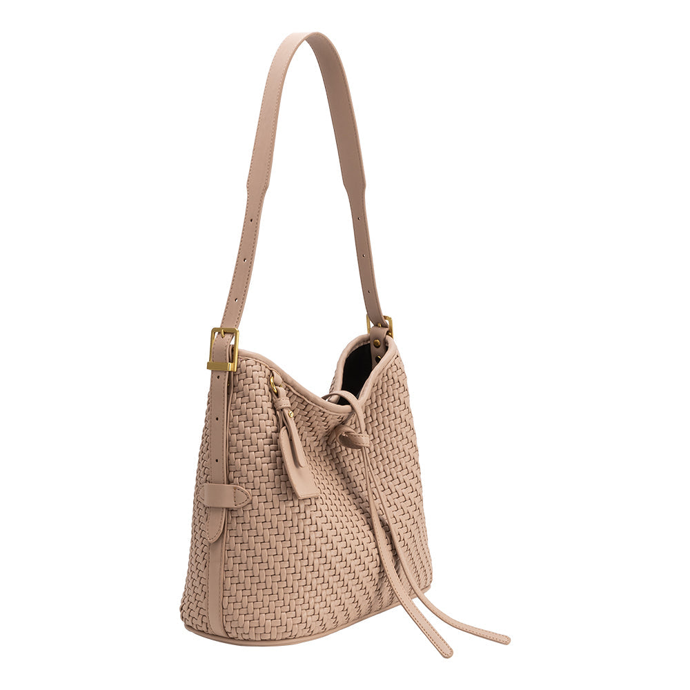 Grand Cabas Tissé Nœud Biscuit Suzanne vue du produit 2