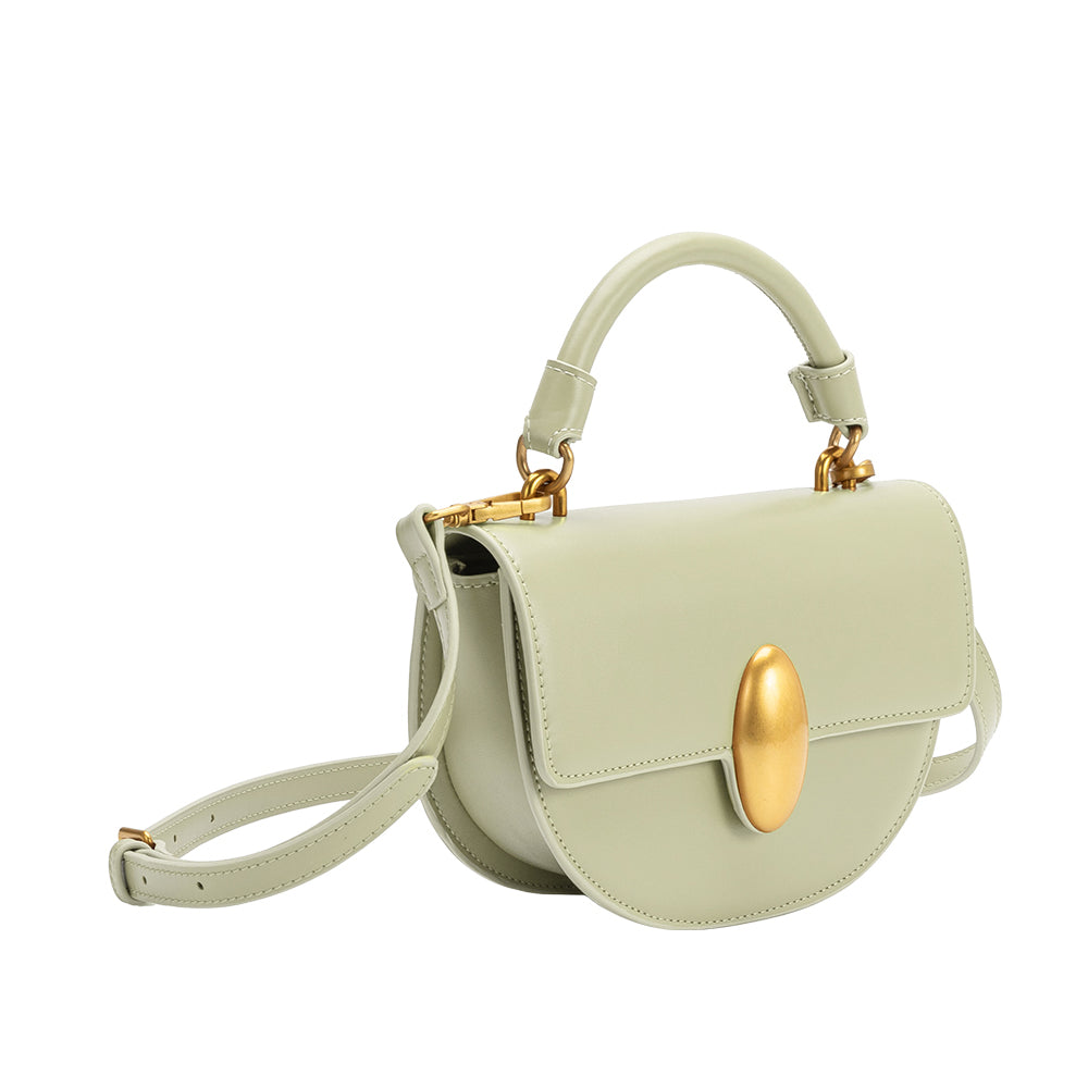 Petit Sac Croissant Vert d'Eau Ernestine vue du produit 2
