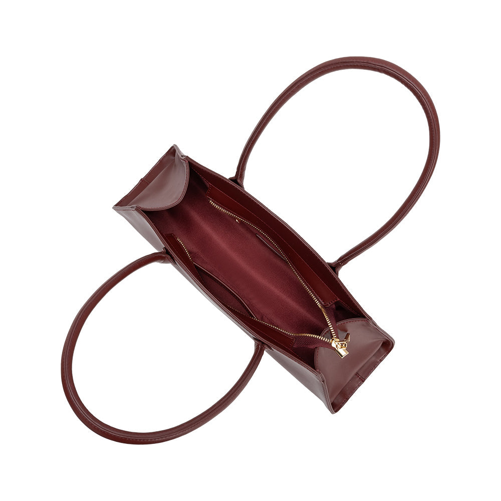 Sac Porté Épaule Ligne Sculptée Bordeaux Anaïs vue du produit 4