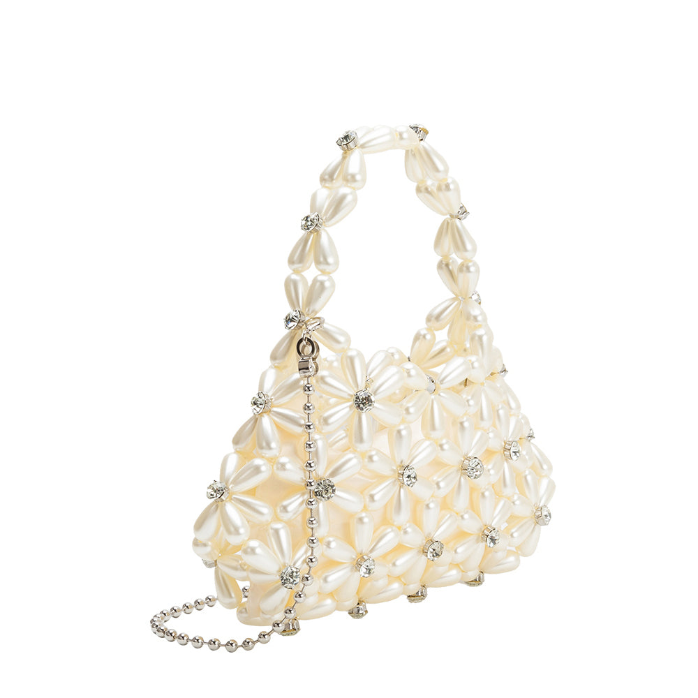 Sac Bijou Nacré à Chaîne Nacré Émilienne vue du produit 2