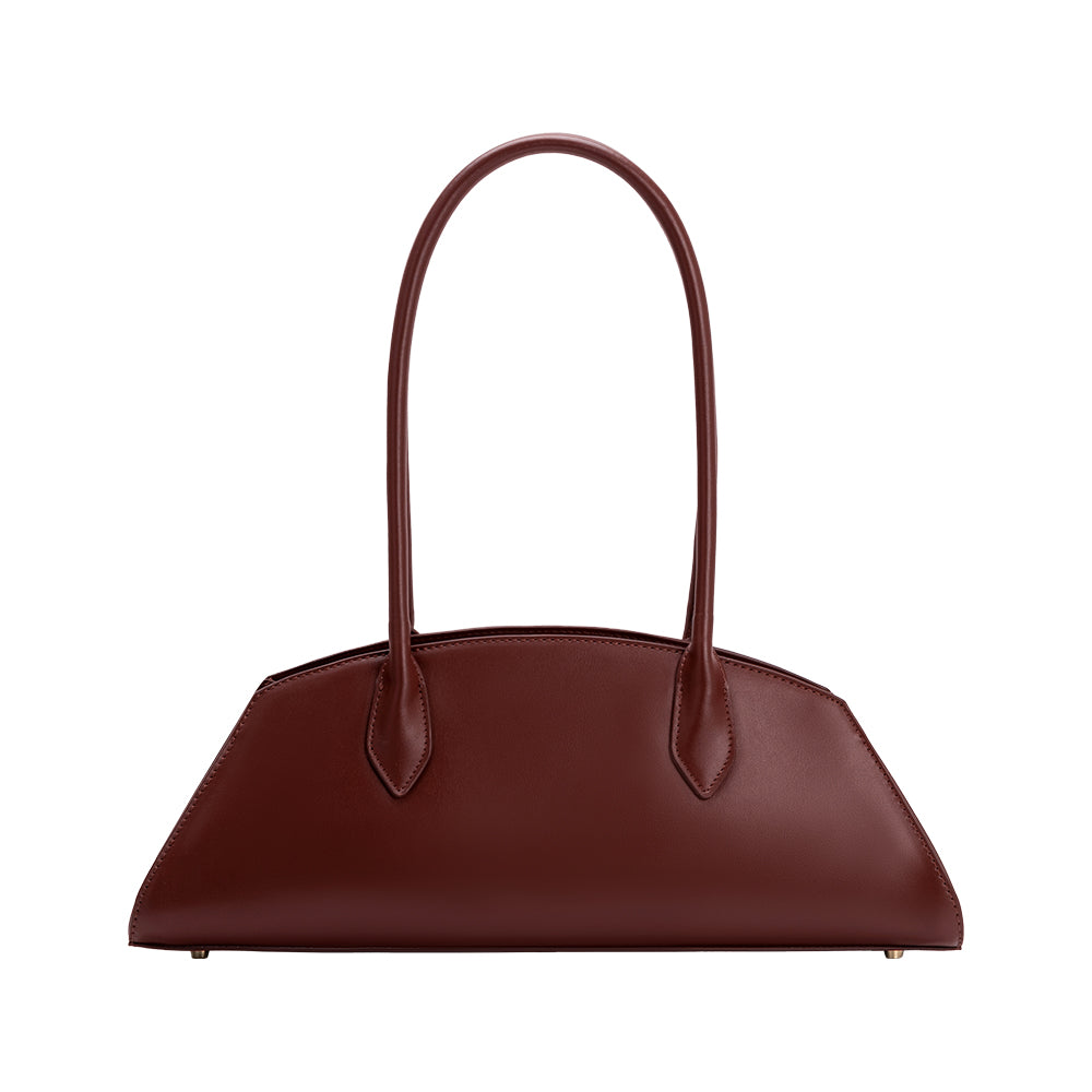 Sac Porté Épaule Ligne Sculptée Bordeaux Anaïs vue du produit 1