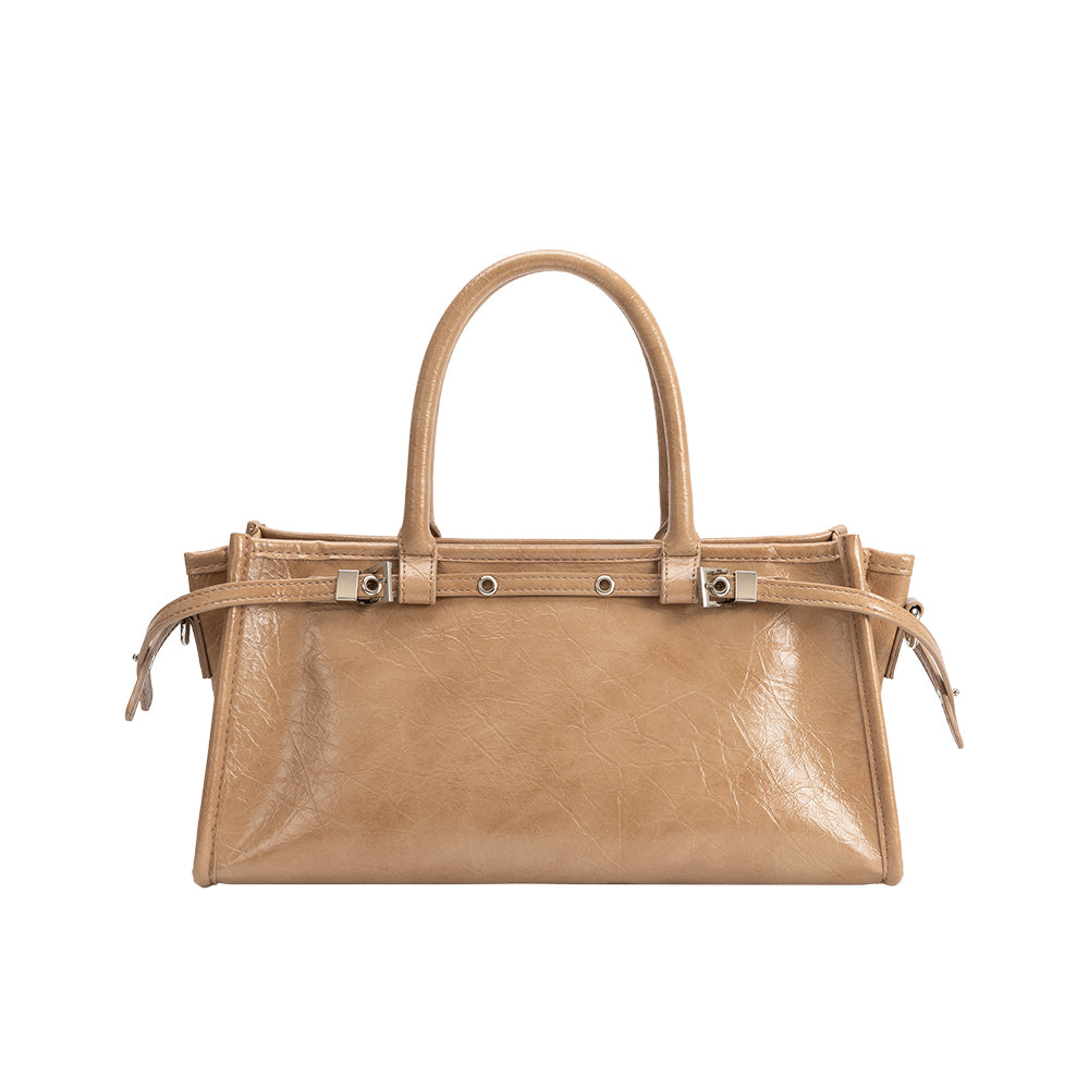 Sac Porté Main Froissé Fauve Coralie vue du produit 3