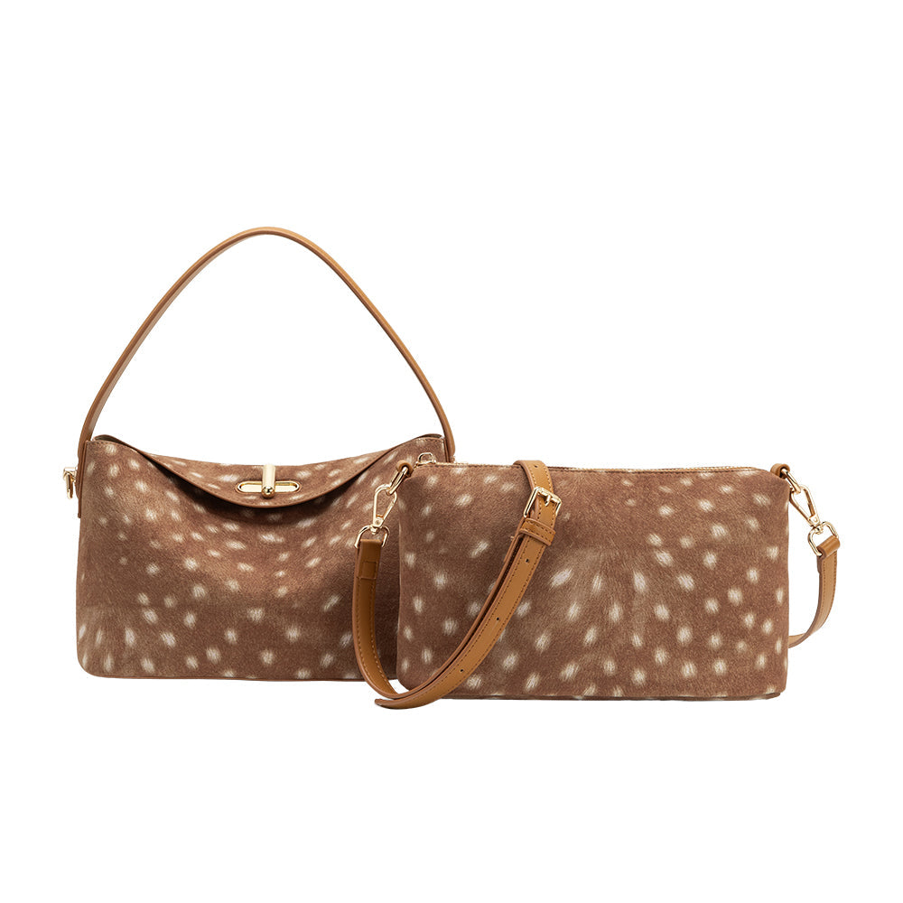 Sac Porté Main Imprimé Faon Alix vue du produit 4