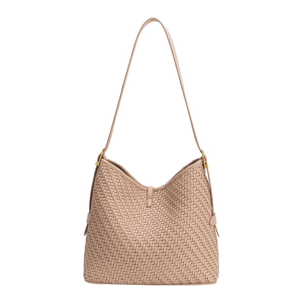 Grand Cabas Tissé Nœud Biscuit Suzanne vue du produit 3
