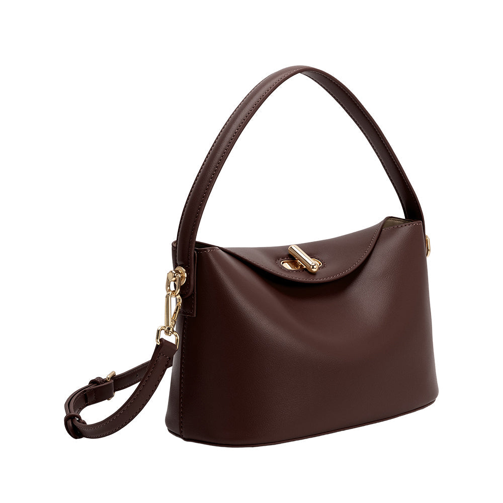 Sac Porté Main Souple Café Roxane vue du produit 2