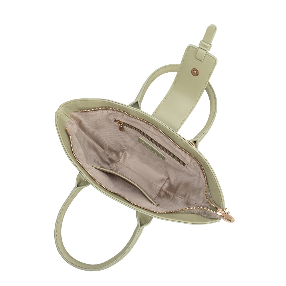 Sac Éventail Double Anse Vert d'Eau Claudine vue du produit 4
