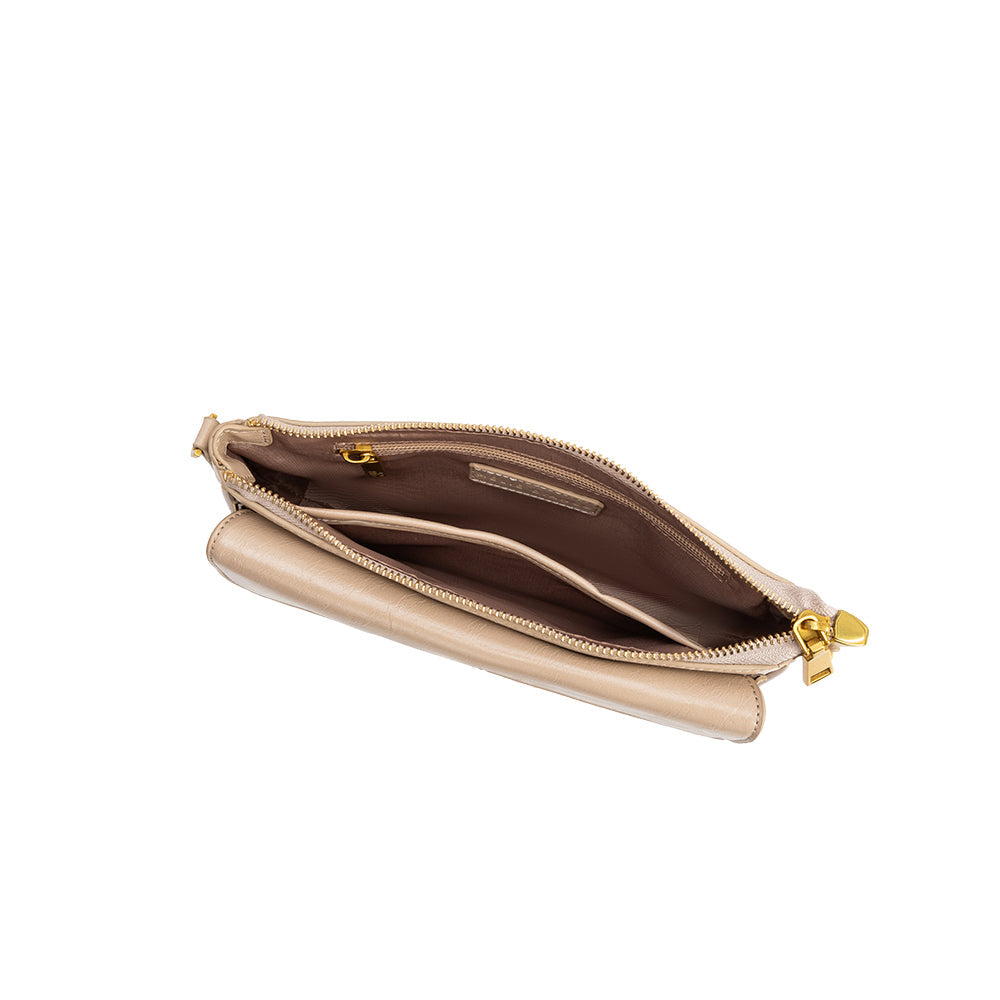 Sac Bandoulière Deux Sangles Grège Éléonore vue du produit 4