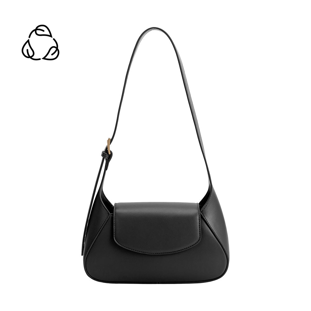 Petit Sac Porté Épaule Épuré Noir Yvonne vue du produit 1