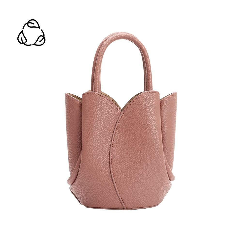 Mini Sac Tulipe Grainé Rose Fernande vue du produit 1