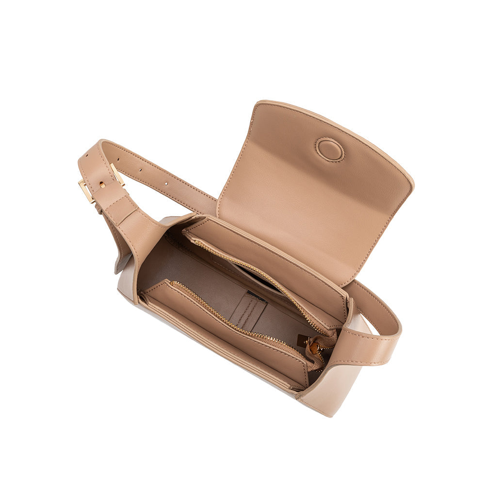 Petit Sac Porté Épaule Épuré Nude Mélanie vue du produit 4