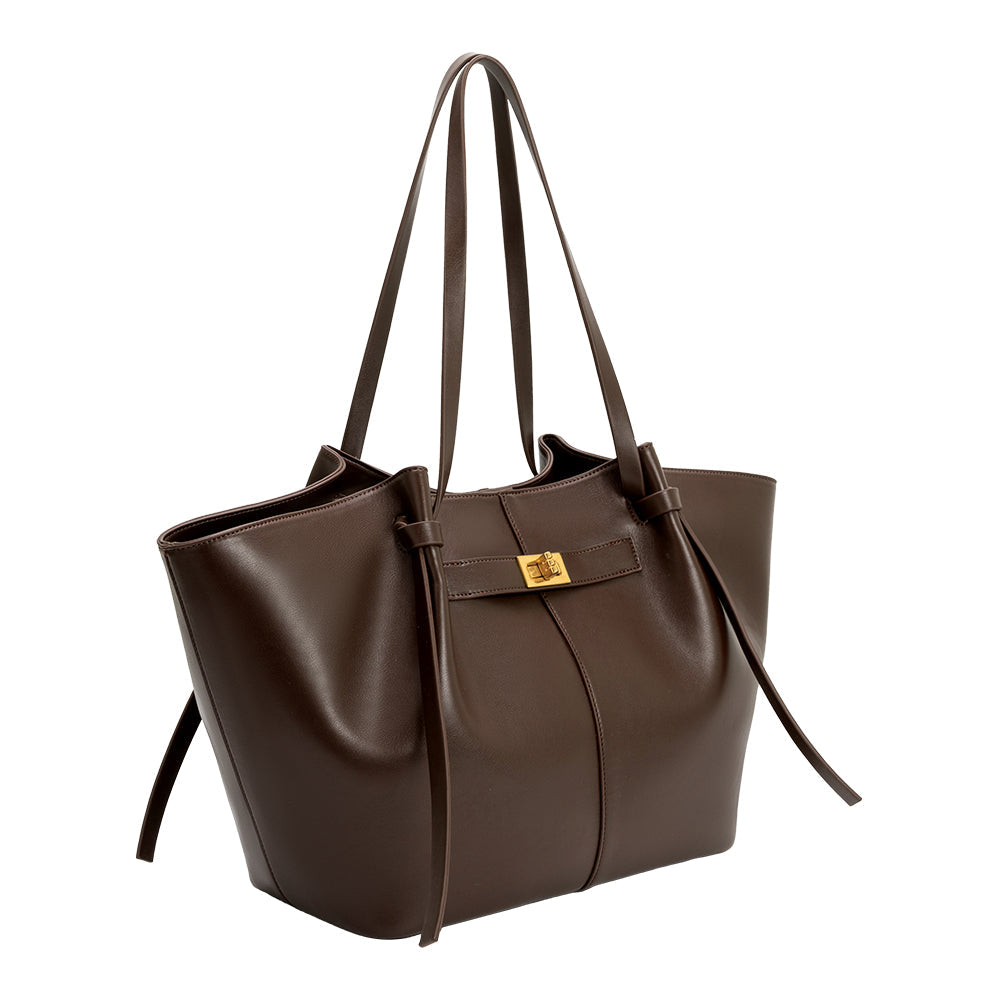 Très Grand Cabas Boucle Café Fabienne vue du produit 2