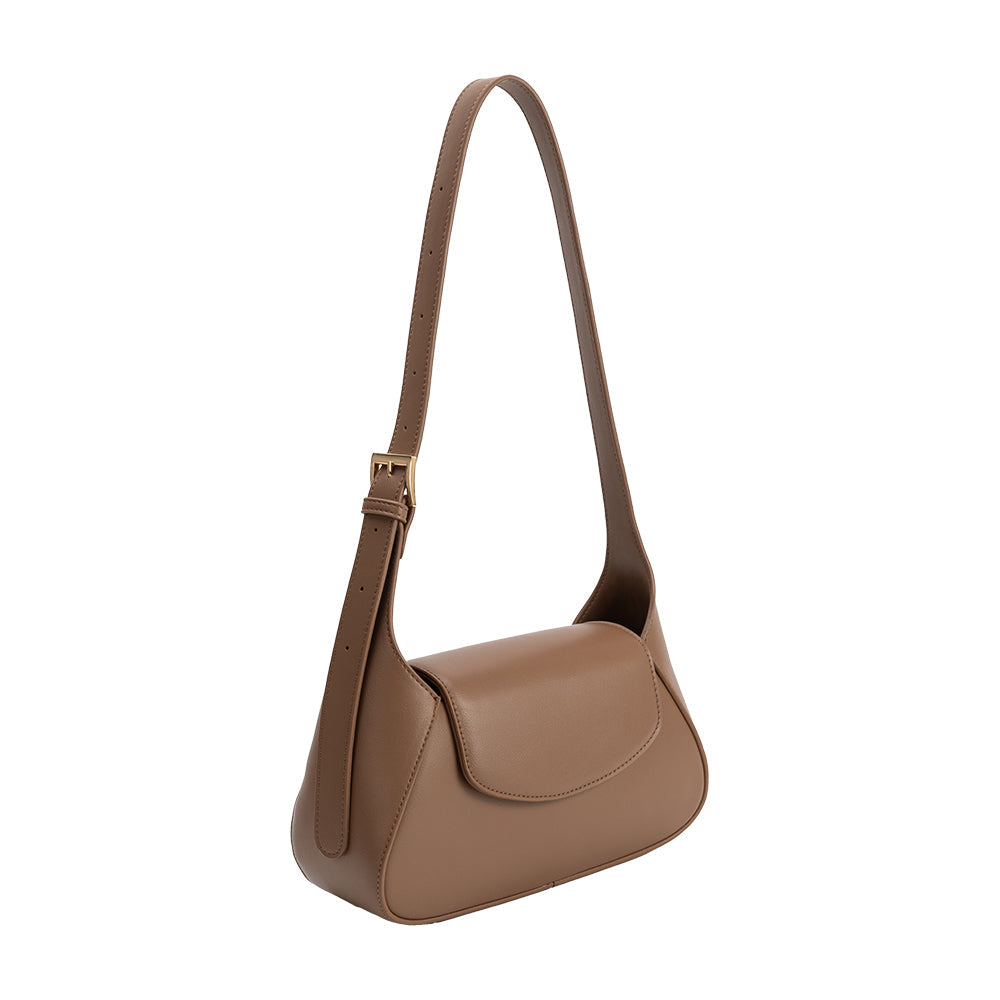 Petit Sac Porté Épaule Épuré Moka Martine vue du produit 2