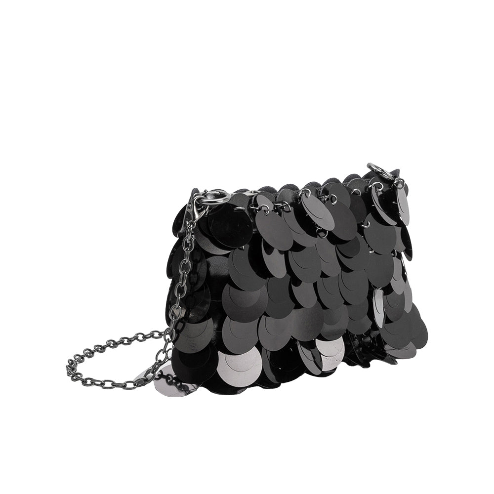 Pochette Bandoulière Sequins Noir Aurore vue du produit 2