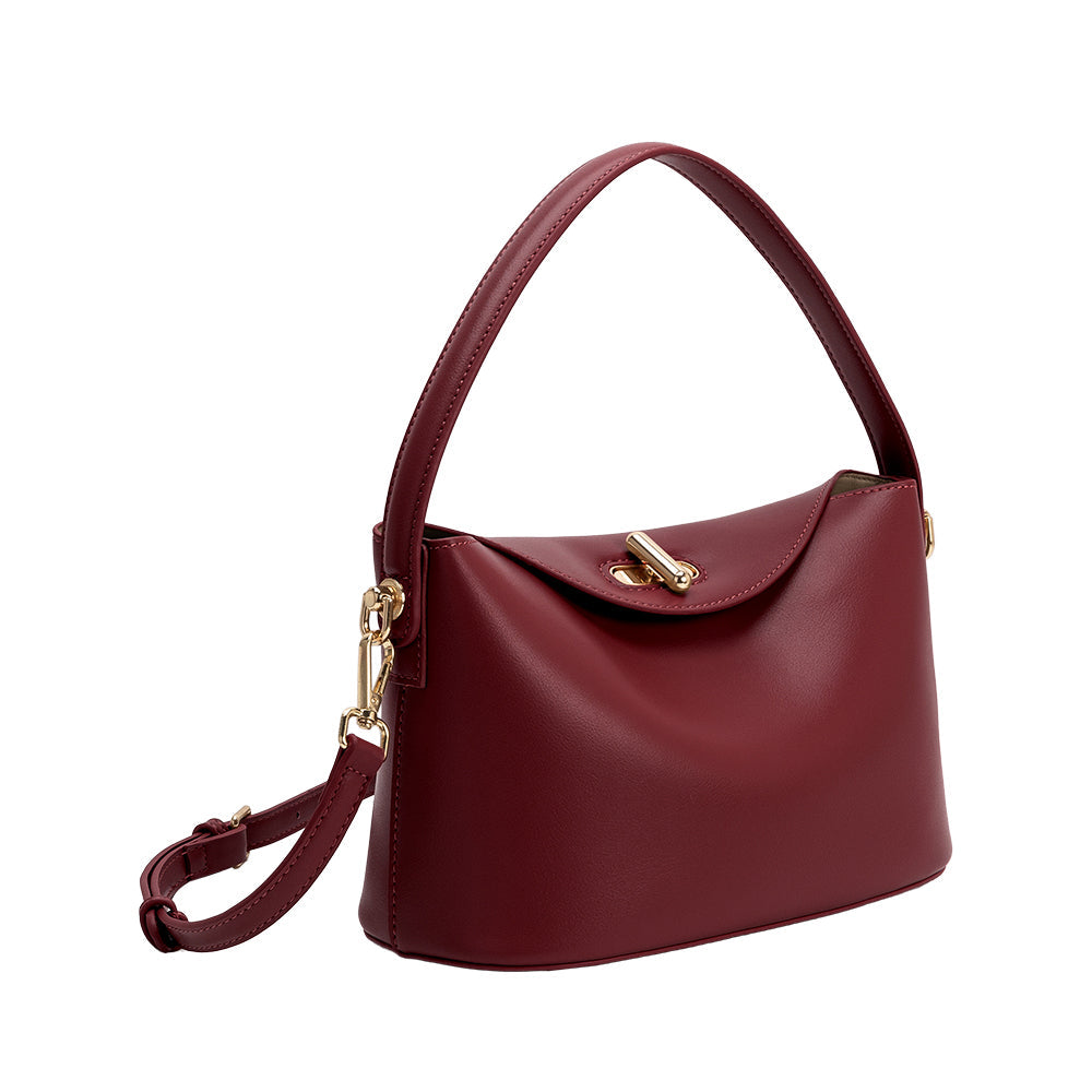 Sac Porté Main Souple Bordeaux Édith vue du produit 2