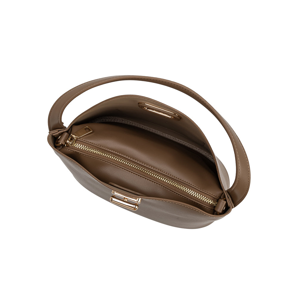 Sac Porté Main Souple Taupe Denise vue du produit 6