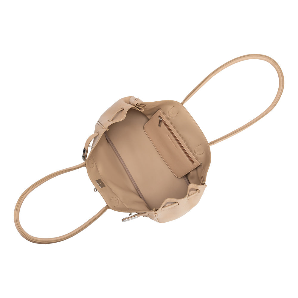 Grand Sac Épaule Ouvert Poches Extérieures Nude Inès vue du produit 4
