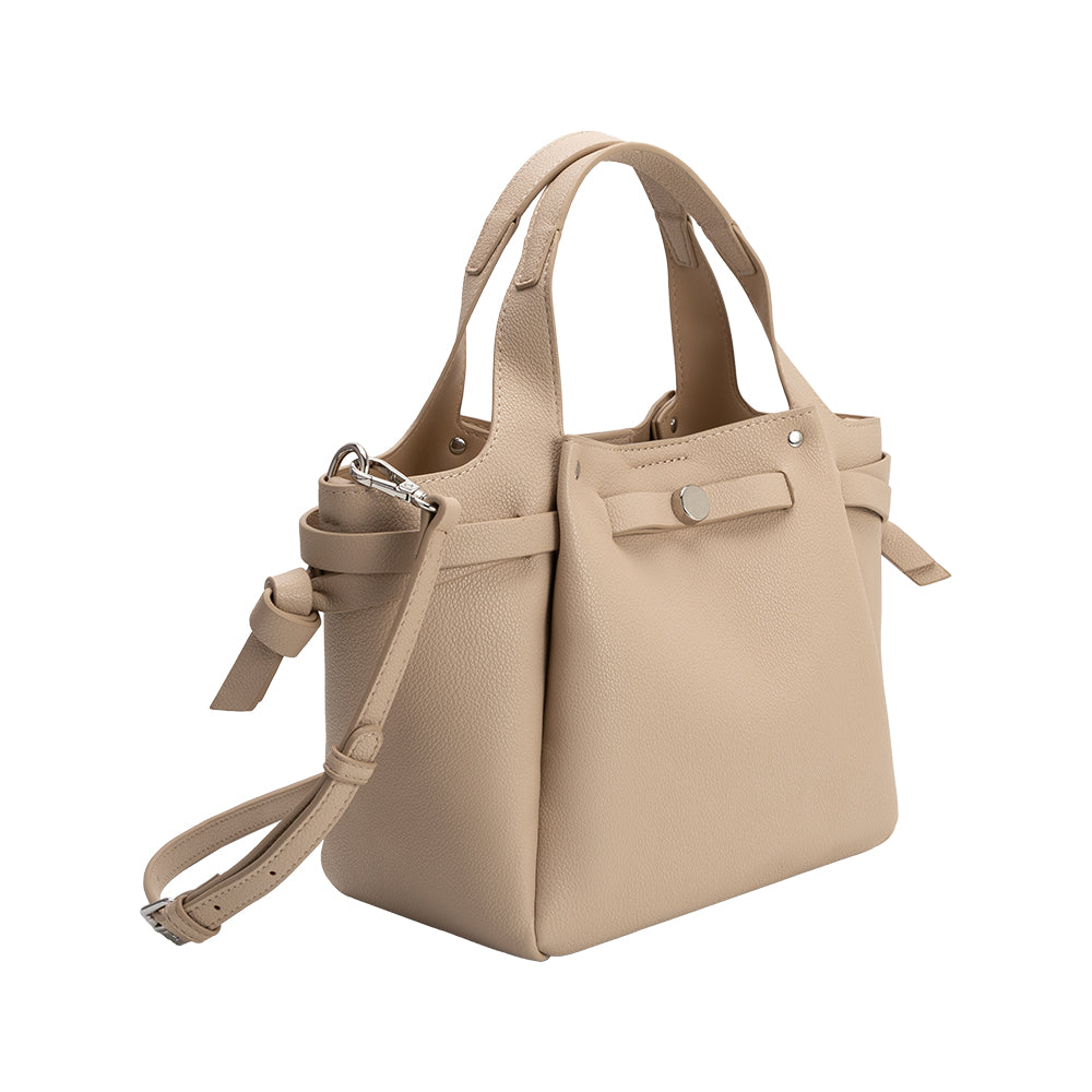 Sac Porté Main Boucle et Bouton Nude Lorraine vue du produit 2