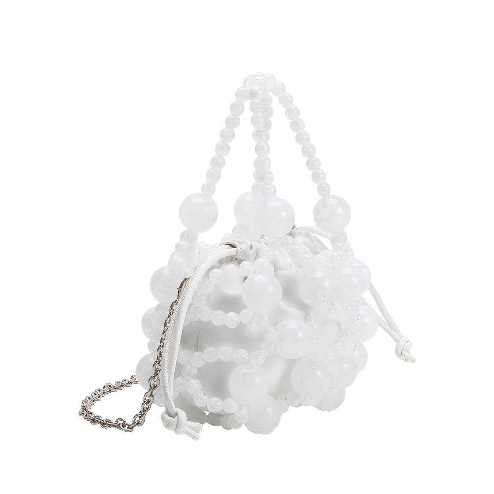 Sac Cage Perlé Blanc Zoé vue du produit 2
