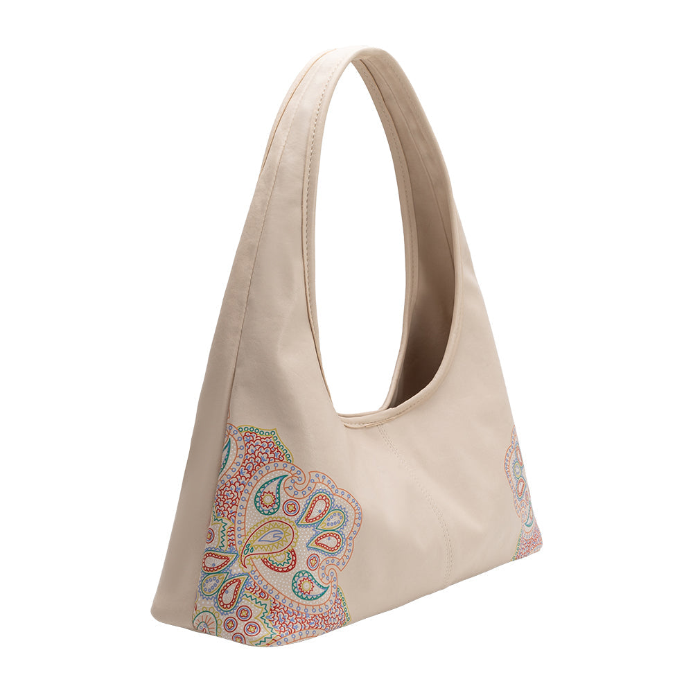 Sac Besace Imprimé Cachemire Écru Clarisse vue du produit 2