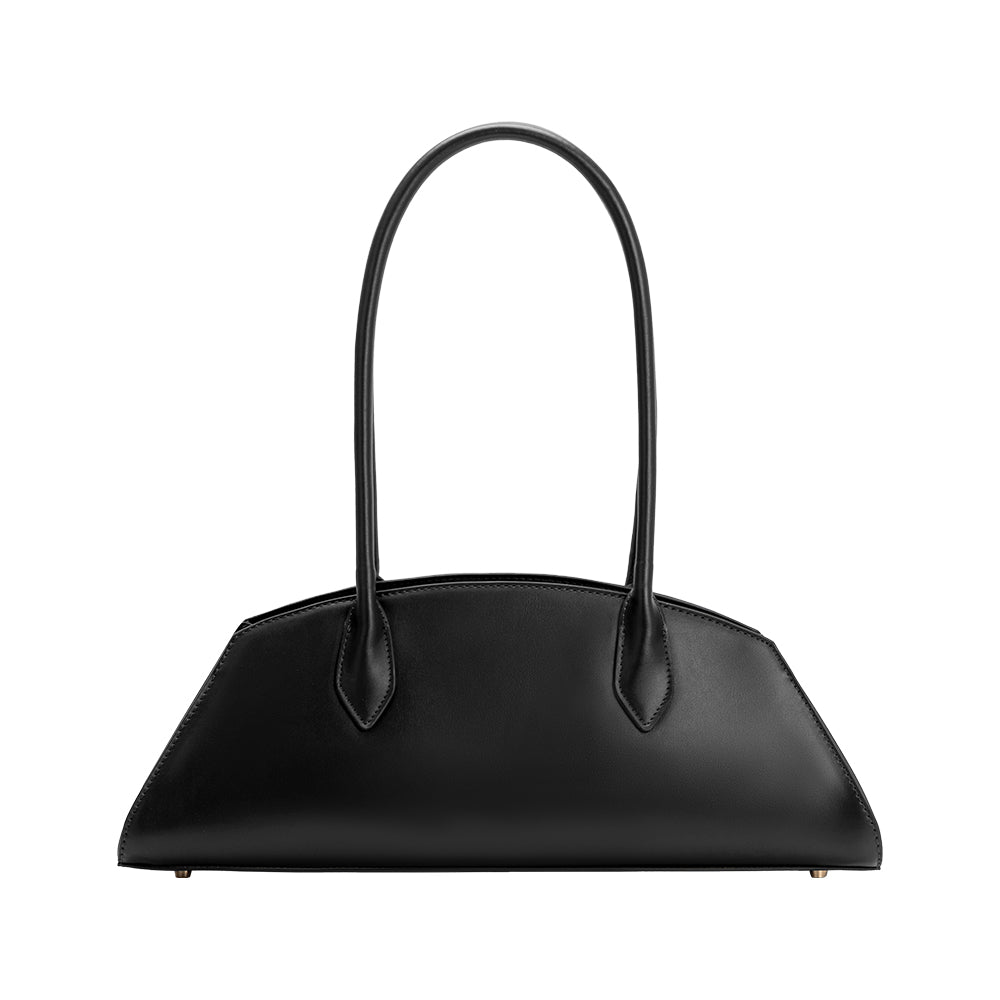 Sac Porté Épaule Ligne Sculptée Noir Olympe vue du produit 1