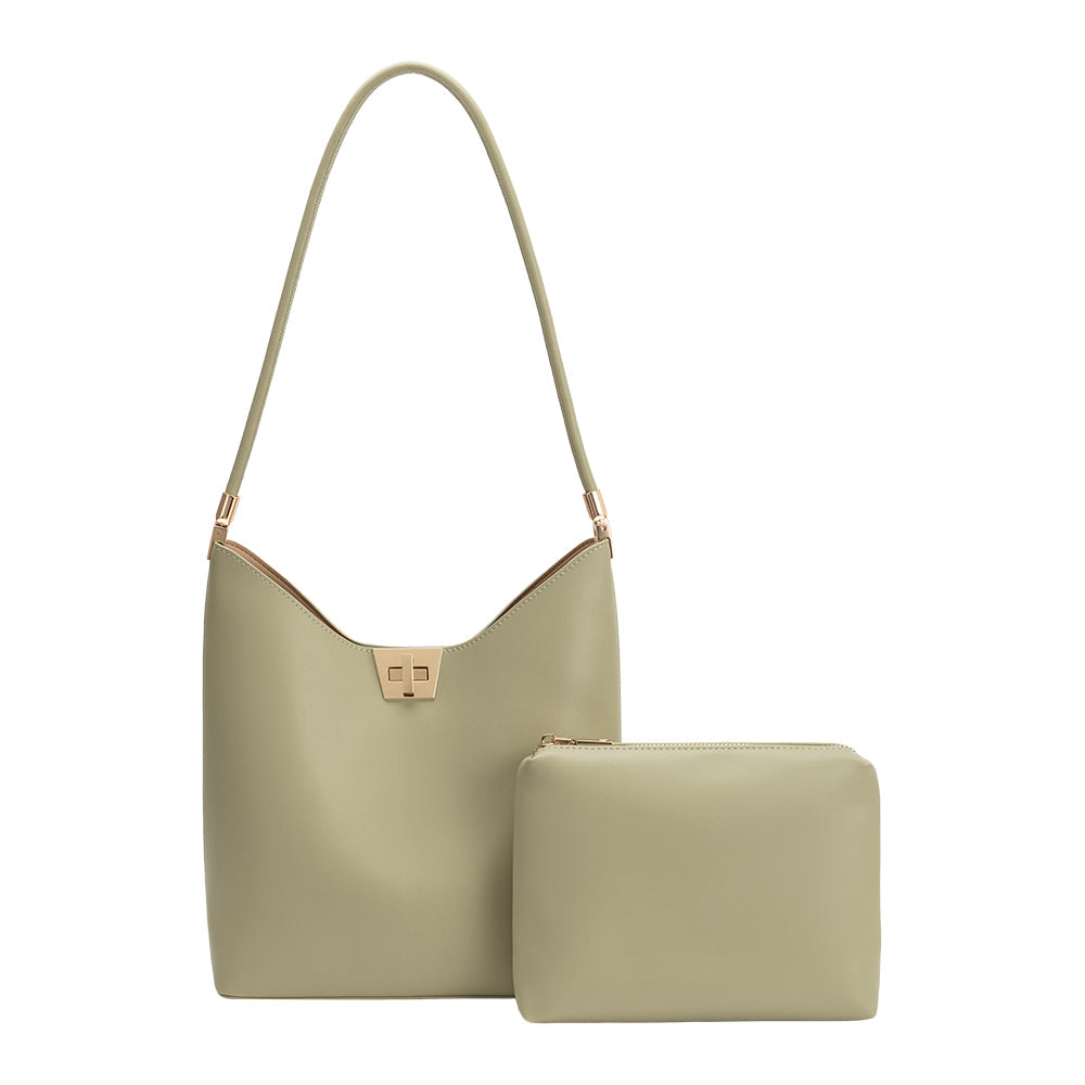 Cabas Haut Courbe Vert d'Eau Emma vue du produit 4