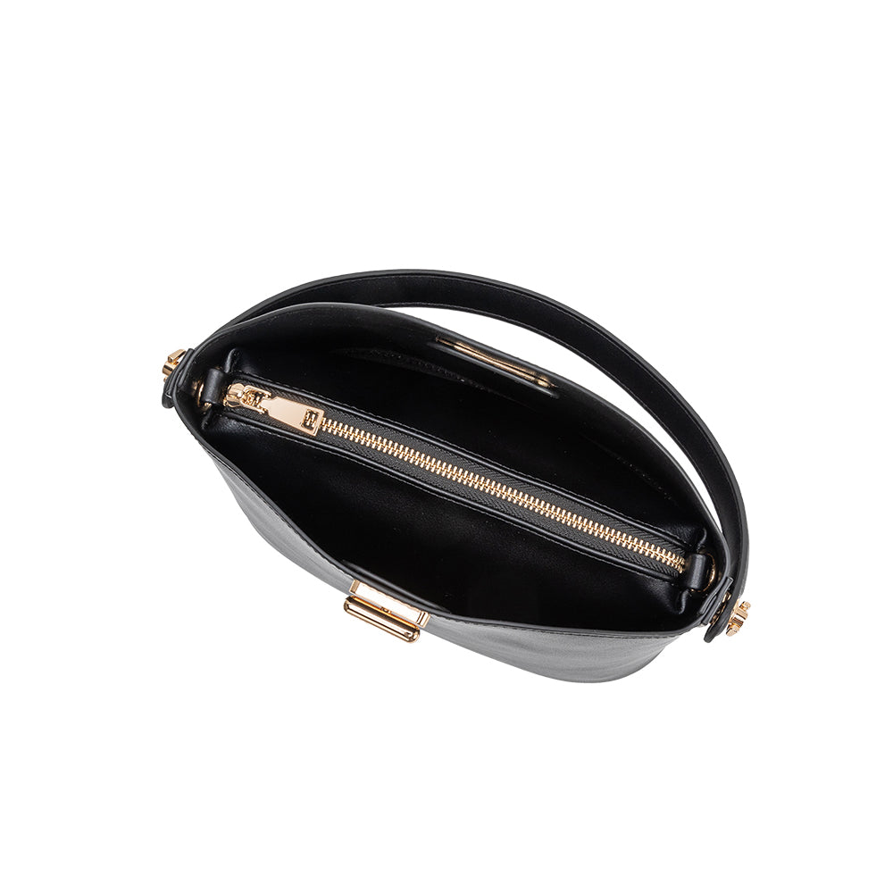 Sac Porté Main Souple Noir Georgette vue du produit 6