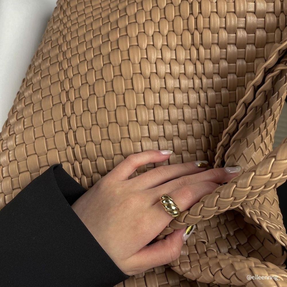 Grand Sac Cabas Tressé Nude Lorette vue du produit 10