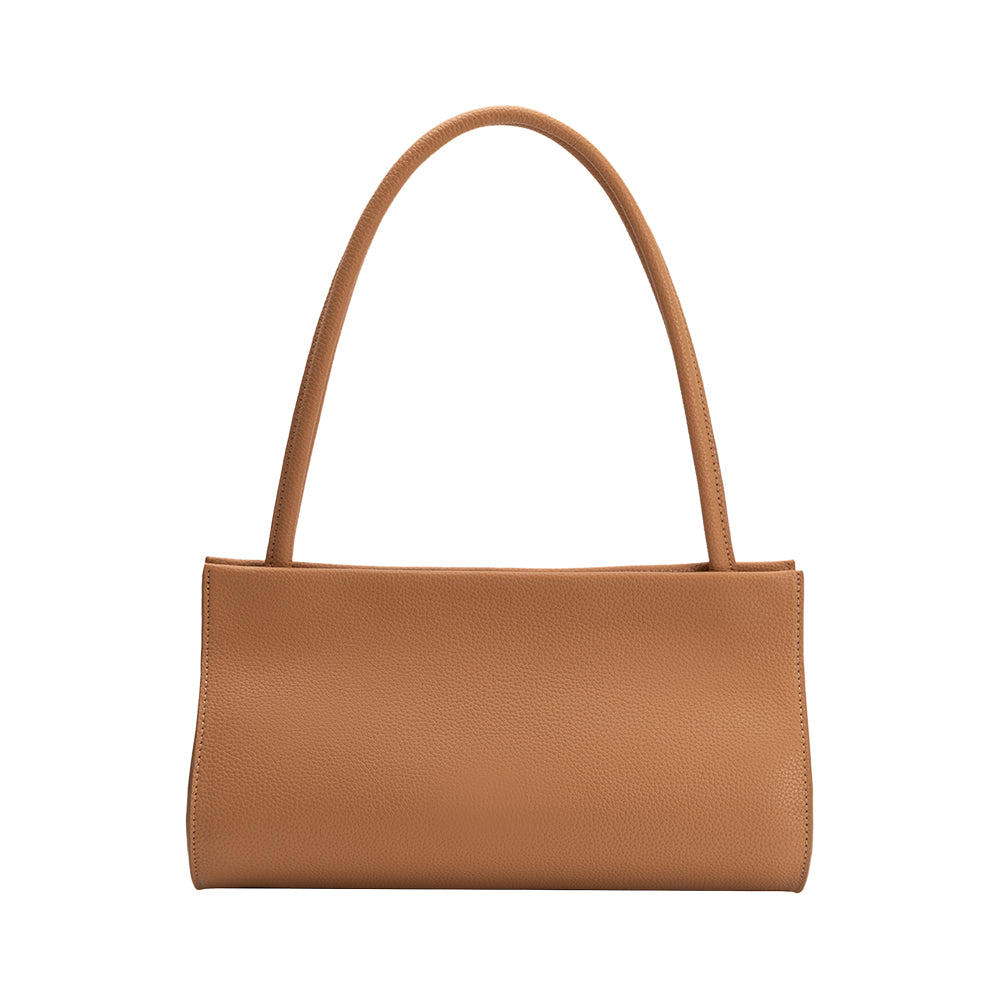 Sac Porté Épaule Base Courbe Grainé Fauve Janine vue du produit 2