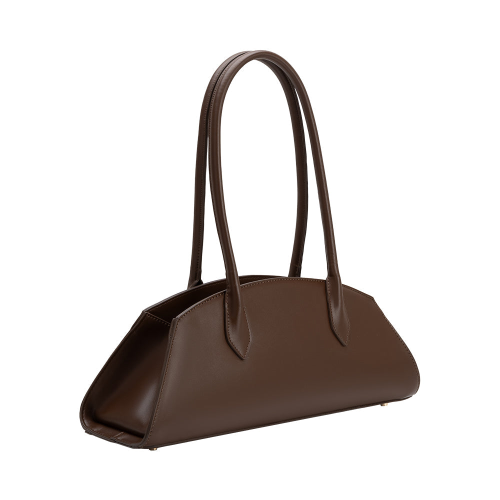 Sac Porté Épaule Ligne Sculptée Café Marthe vue du produit 2