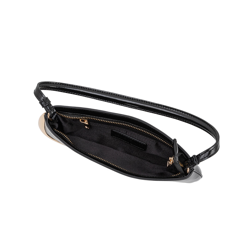 Sac Plat Détail Métal Noir Fantine vue du produit 4