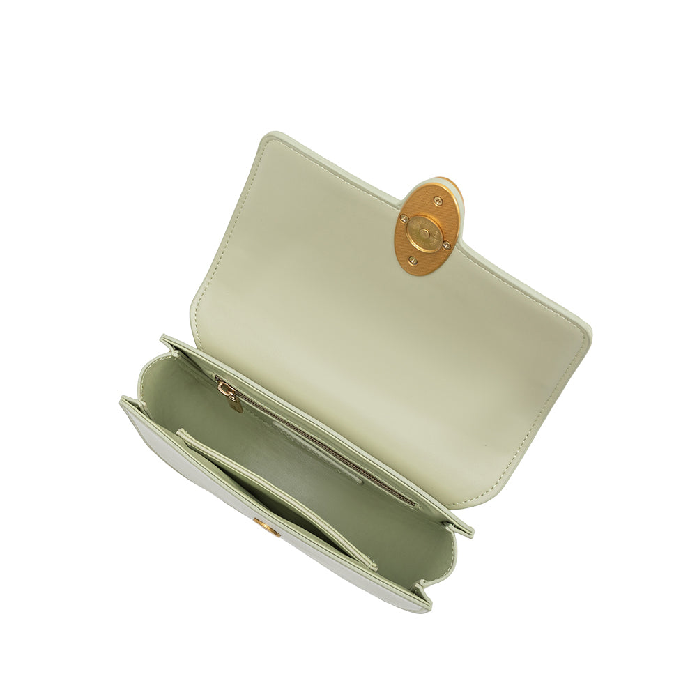 Petit Sac Croissant Vert d'Eau Ernestine vue du produit 4