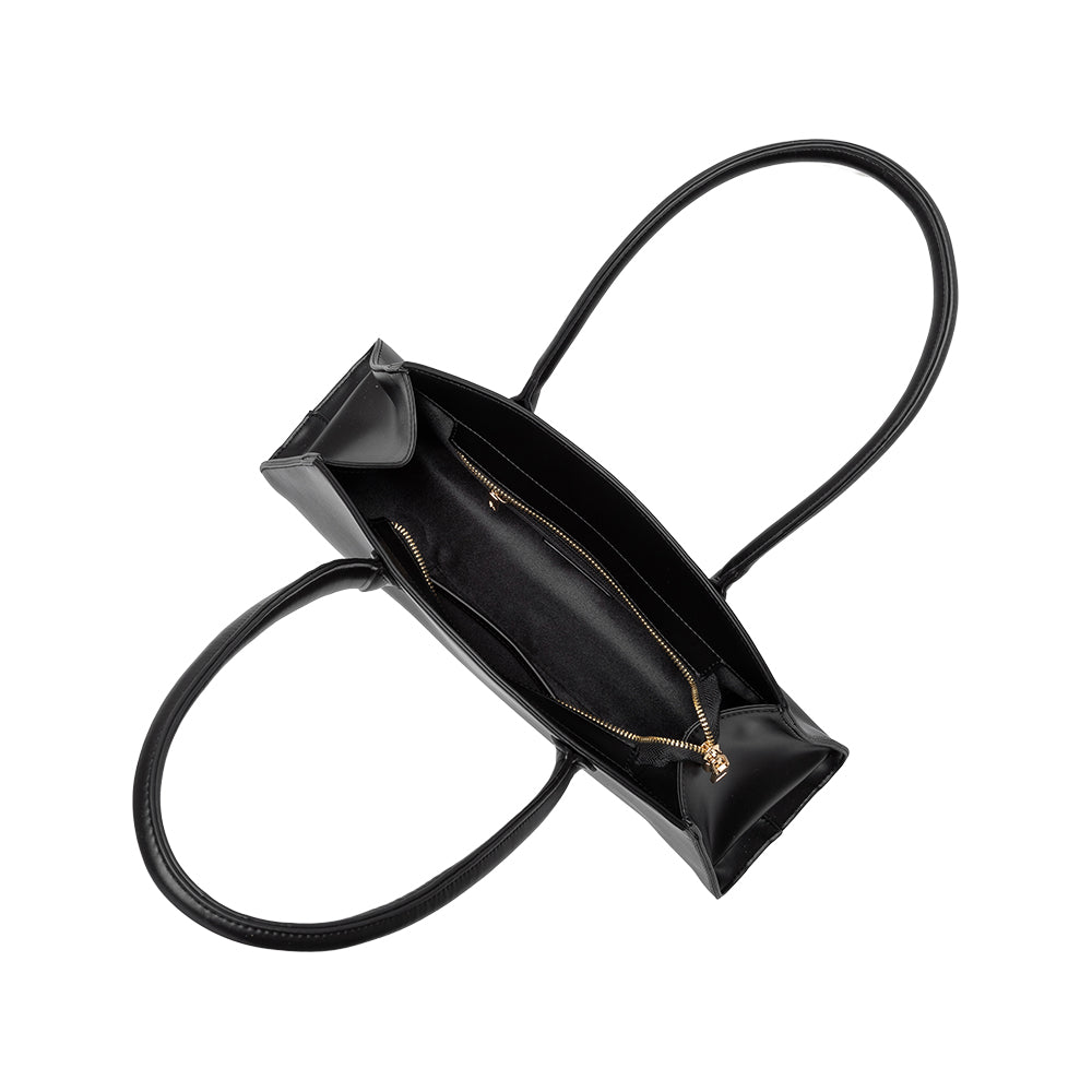 Sac Porté Épaule Ligne Sculptée Noir Olympe vue du produit 4