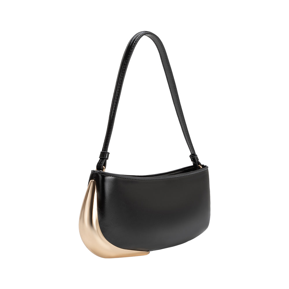 Sac Plat Détail Métal Noir Fantine vue du produit 2