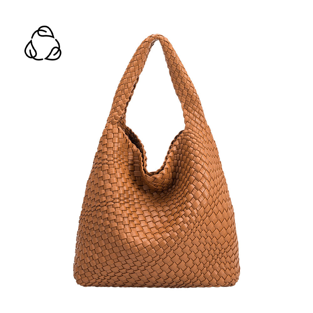 Grand Sac Cabas Tressé Cognac Éloïse vue du produit 1