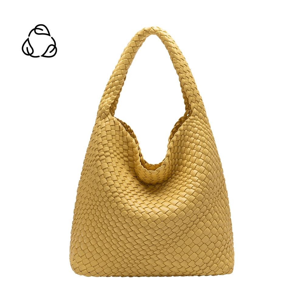 Grand Sac Cabas Tressé Jaune Arlette vue du produit 1