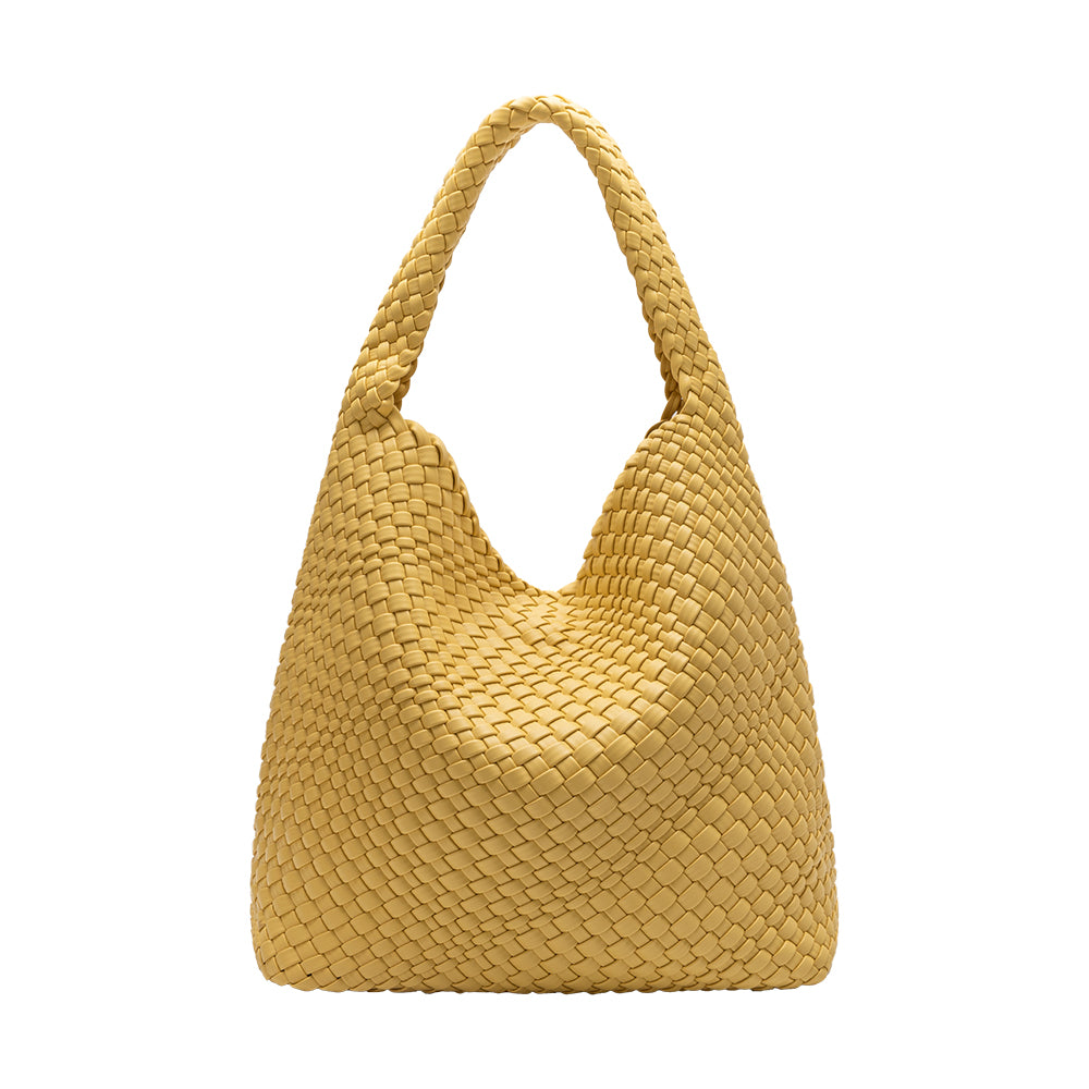 Grand Sac Cabas Tressé Jaune Arlette vue du produit 3