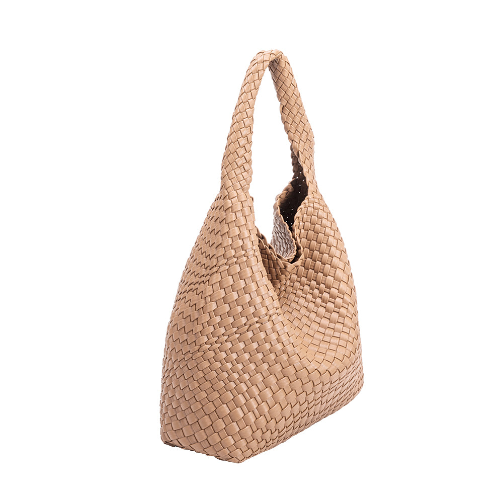 Grand Sac Cabas Tressé Nude Lorette vue du produit 2