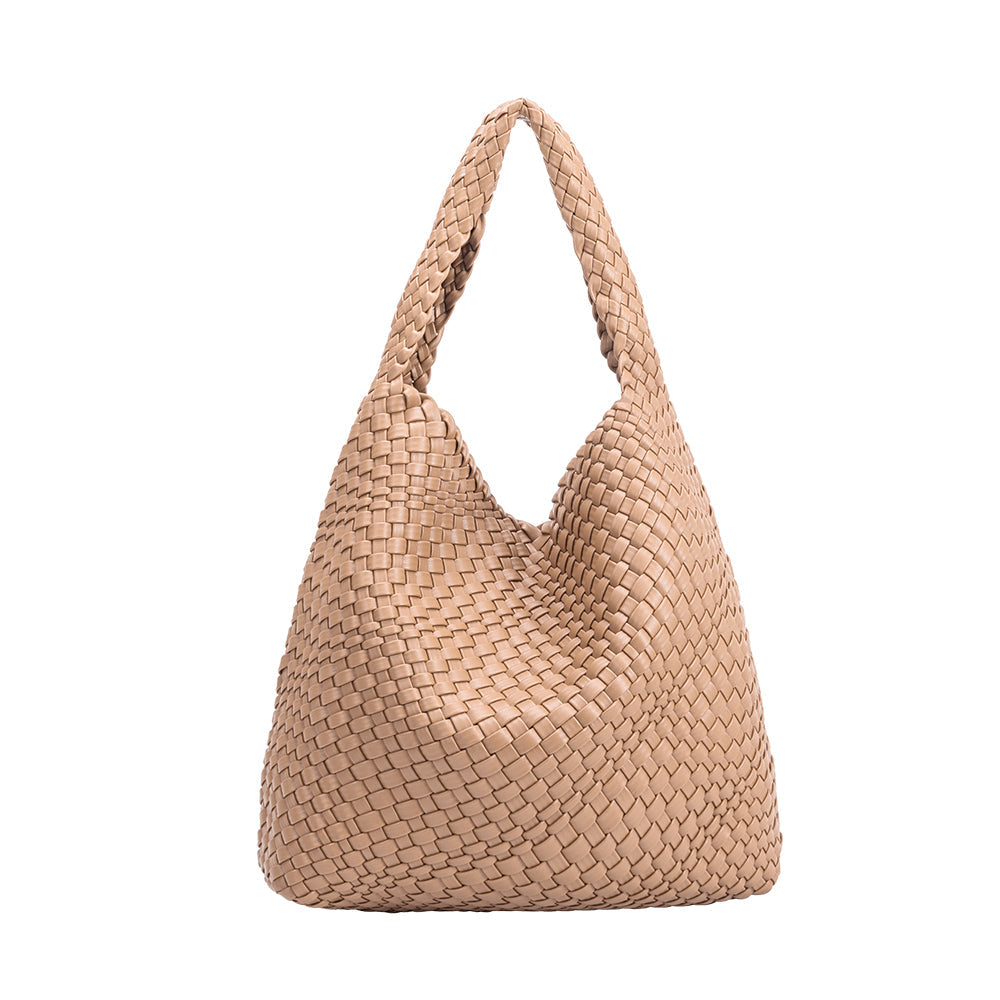 Grand Sac Cabas Tressé Nude Lorette vue du produit 3