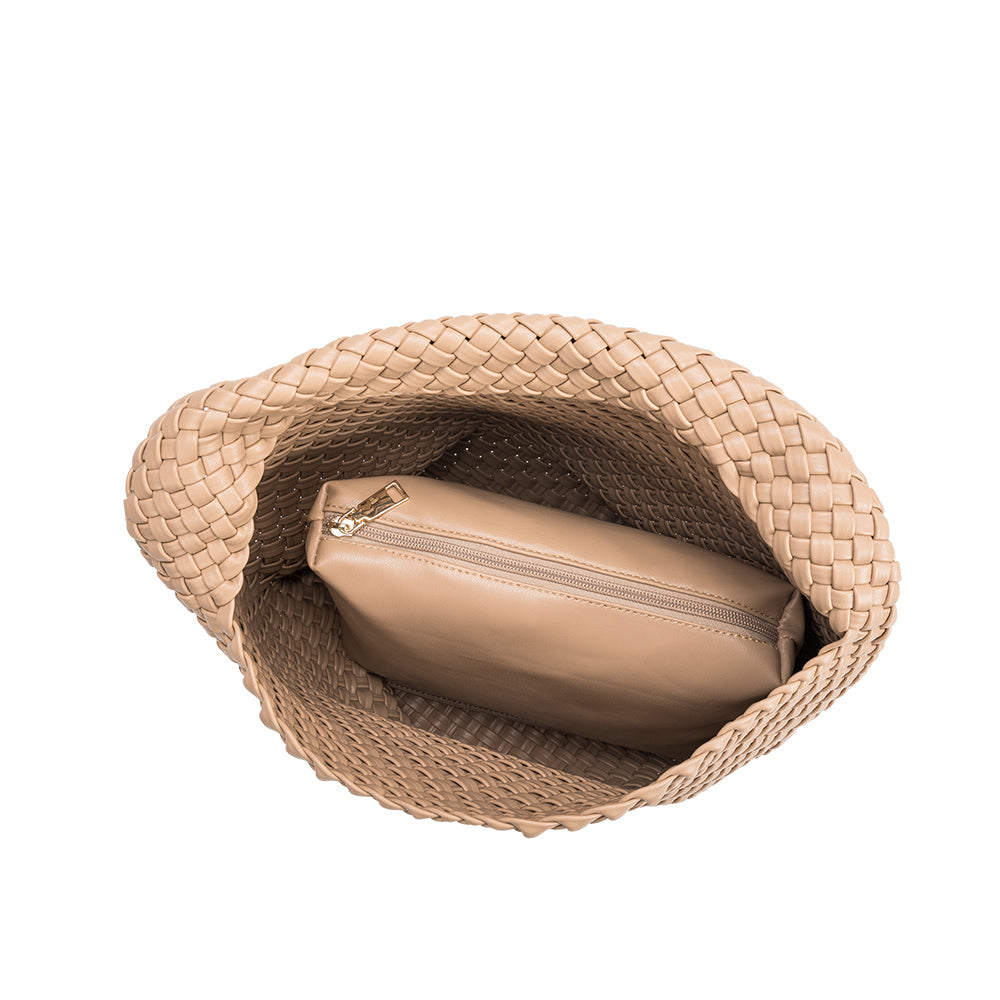 Grand Sac Cabas Tressé Nude Lorette vue du produit 5