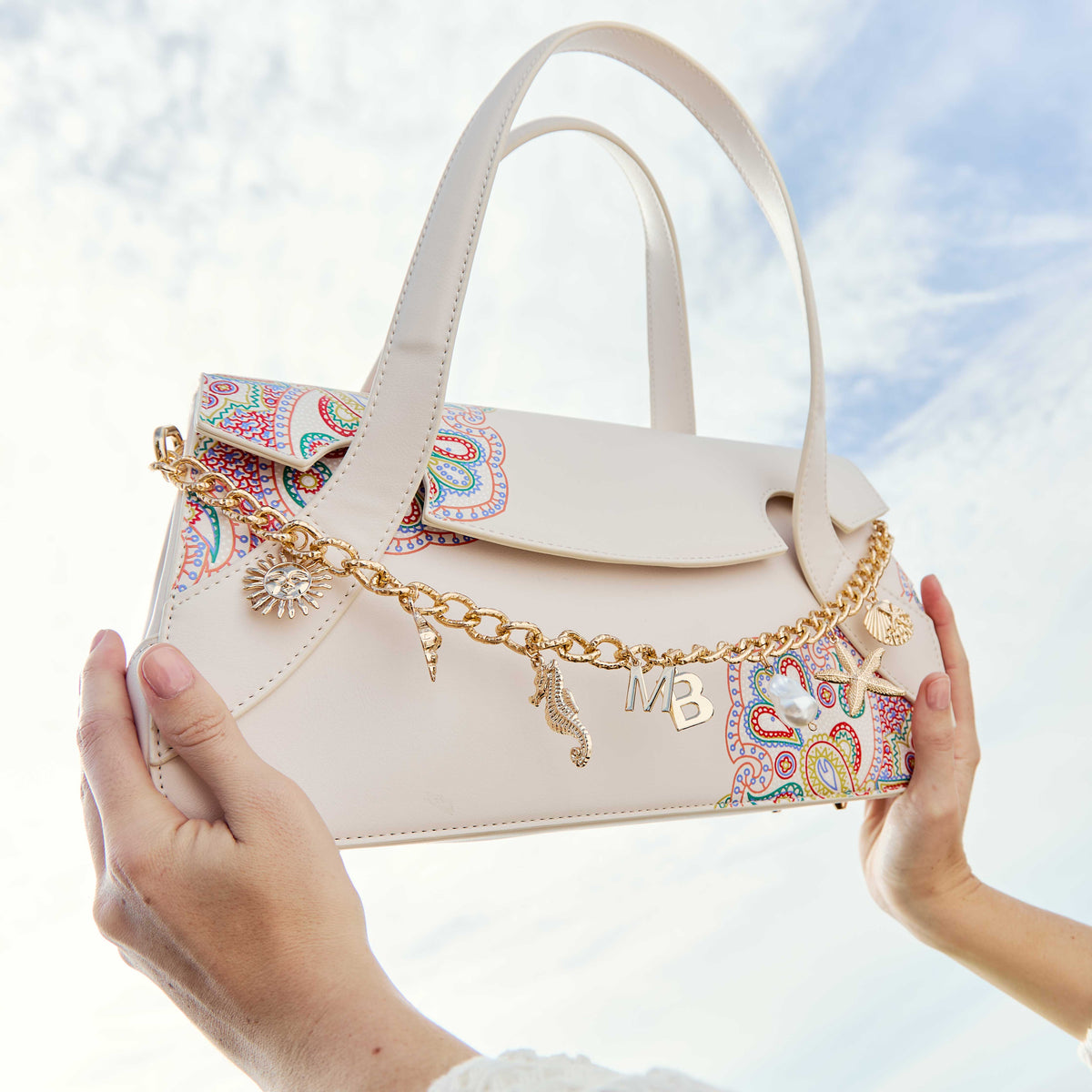 Sac à Rabat Imprimé Cachemire Fauve Octavie vue du produit 9