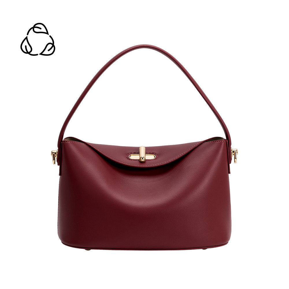 Sac Porté Main Souple Bordeaux Édith vue du produit 1