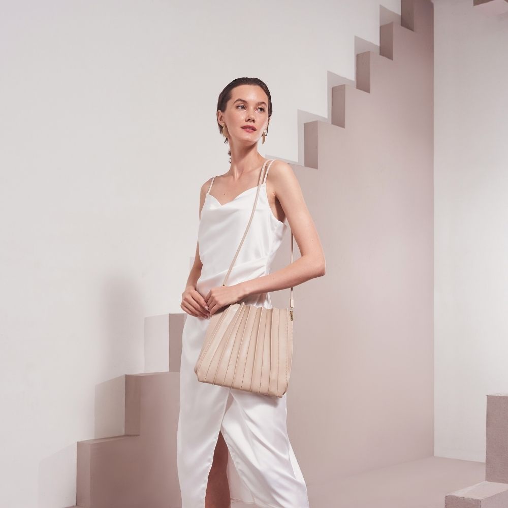 Sac Porté Épaule Plissé Écru Hortense vue du produit 9