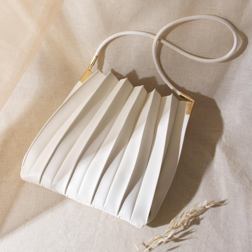 Sac Porté Épaule Plissé Ivoire Astrid vue du produit 8