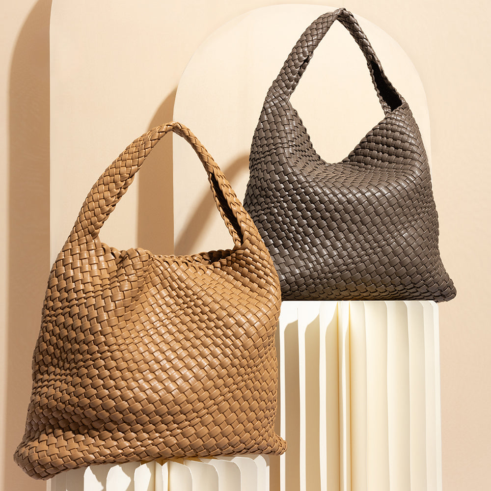 Grand Sac Cabas Tressé Nude Lorette vue du produit 12