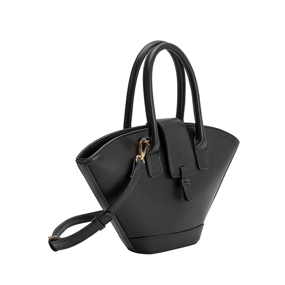 Sac Éventail Double Anse Noir Isaure vue du produit 2