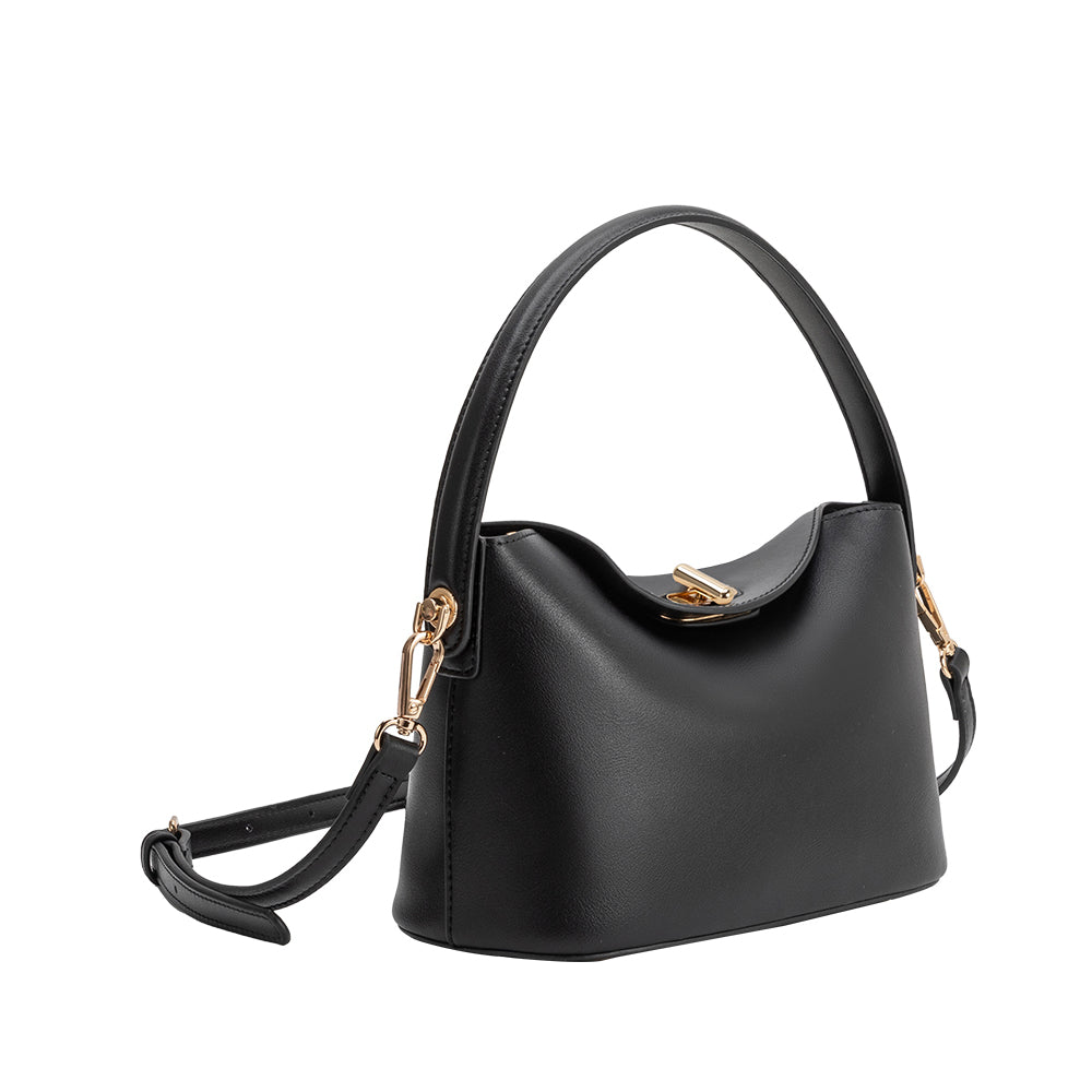 Sac Porté Main Souple Noir Georgette vue du produit 2