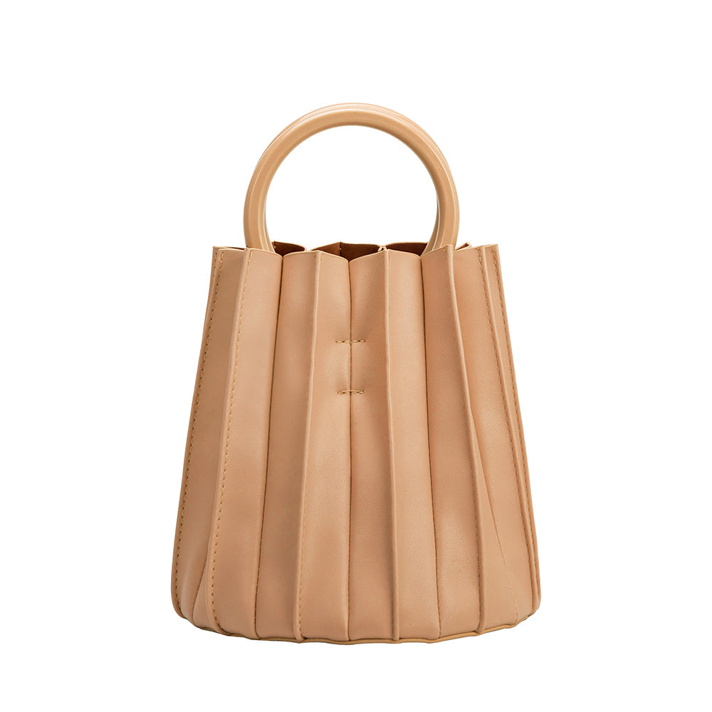 Sac Seau Plissé Accordéon Fauve Adèle vue du produit 3