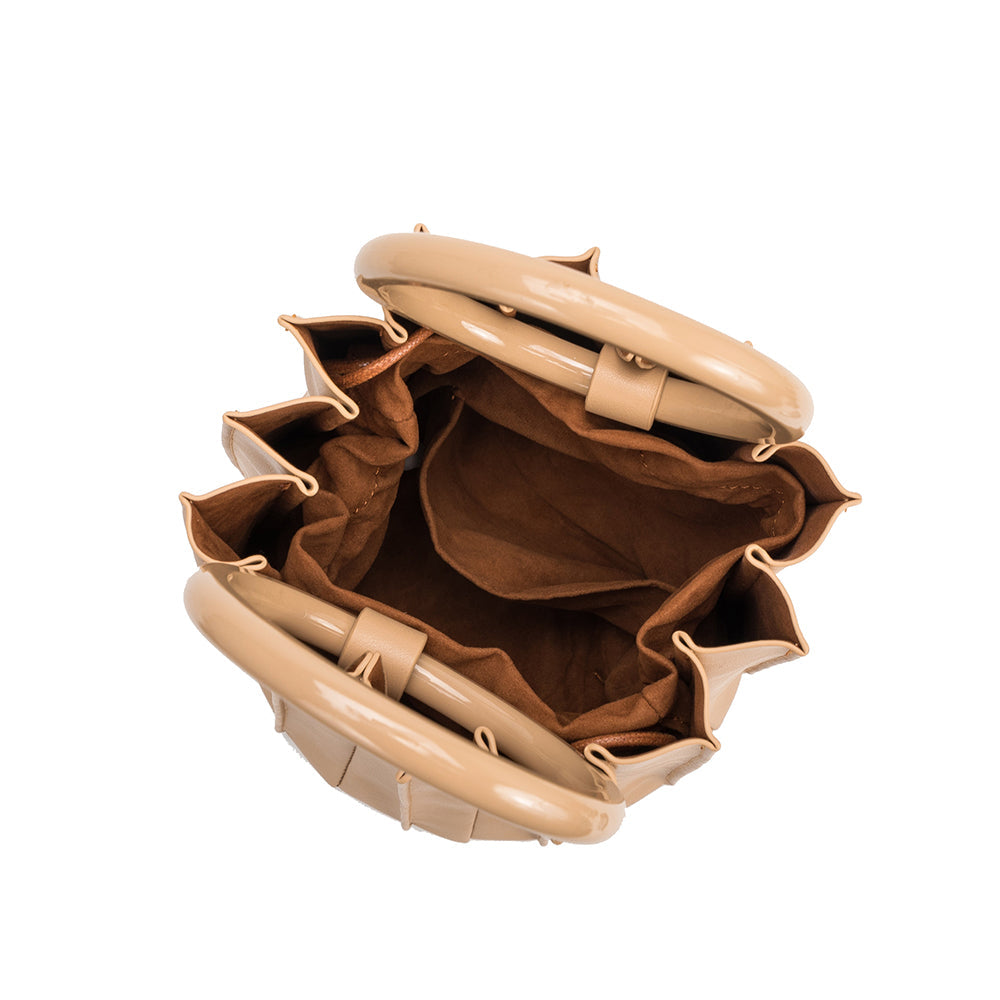 Sac Seau Plissé Accordéon Fauve Adèle vue du produit 5